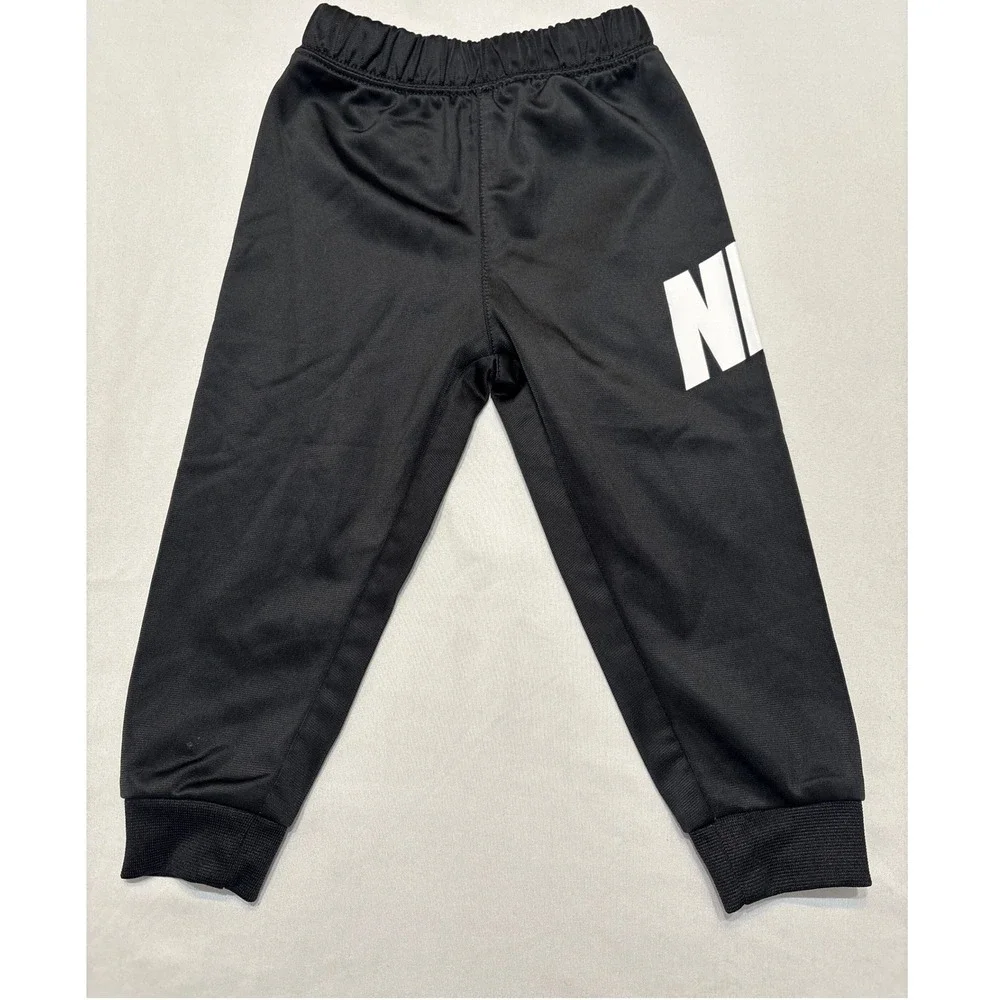 Nike Toddler Boys Black Tricot Jogger Pants Logo Graphic 18M 80-86cm